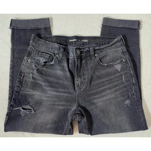 Old Navy Mid-Rise BOYFRIEND Distressed stretch jeans 4 Petite - 23" inseam (T10)